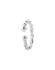 Designer Clip On nose Ring in 92.5 Silver for Women and Girls