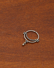 92.5 Sterling Silver Designer Nose and Septum Ring