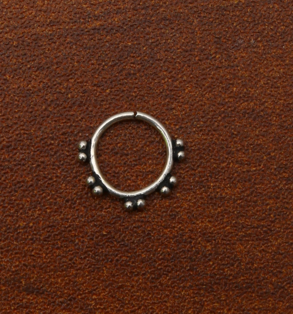 92.5 Sterling Silver Designer Nose and Septum Ring