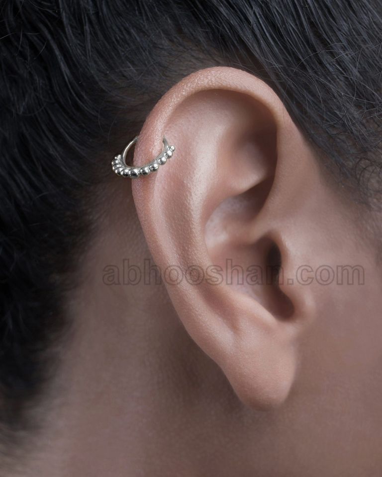 92.5 Sterling Silver Designer Nose Ring and Septum Ring