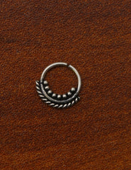 92.5 Sterling Silver Designer Nose and Septum Ring