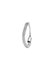 92.5 Sterling Silver Designer Twisted Look Nose Ring