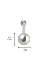 Dot Size Ball Nose Pin (Bone Style) in 92.5 Silver