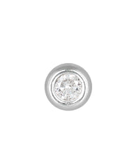 Small and Cute Nose Stud in 92.5 Silver and White CZ