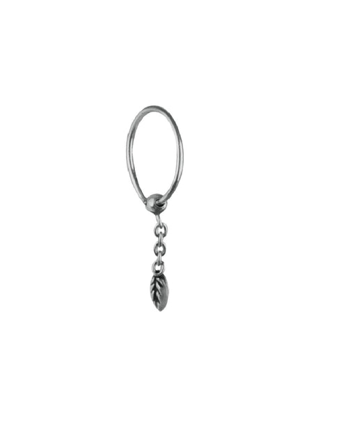 Designer Nose Bali with Hanging in 92.5 Sterling Silver - Default Title - Abhooshan