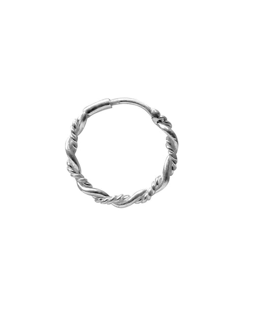 Designer Nose Ring in 92.5 Sterling Silver - Default Title - Abhooshan