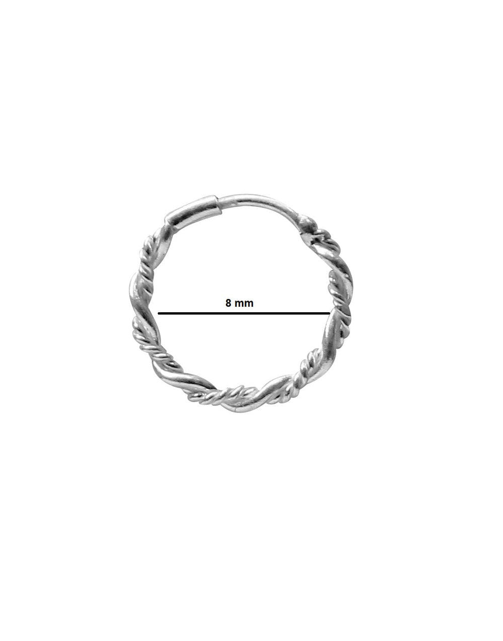 Designer Nose Ring in 92.5 Sterling Silver