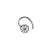 Chic Nose Pin in 92.5 Sterling Oxidized Silver