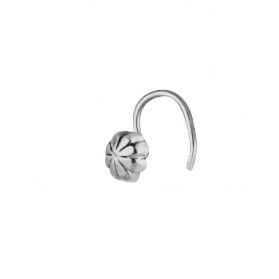 Chic Nose Pin in 92.5 Sterling Oxidized Silver