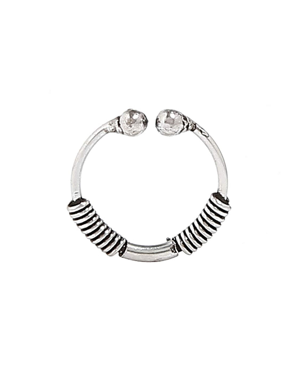 Combo of 92.5 Sterling Silver Clip On Nose Ring