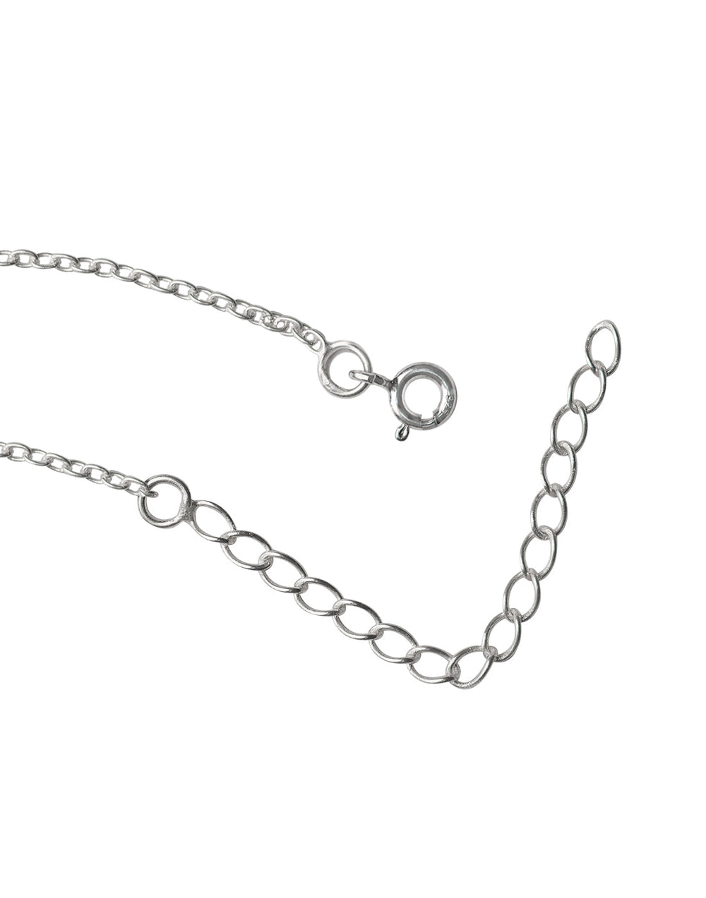 Designer Heart Pendant and Earring Mangalsutra Set in Pure 925 Sterling Silver