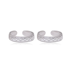 Beautiful pair of Toe Rings Bichiya in 92.5 Silver - Toe Rings