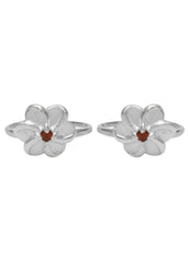 Delicate pair of Cubic Zirconia Toe Rings in 92.5 Sterling Silver - Toe Rings