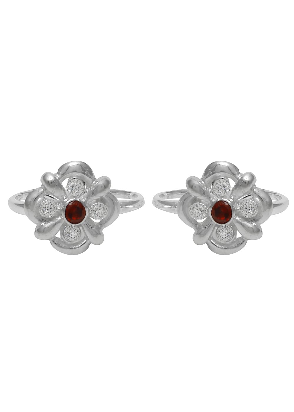 Designer Cubic Zirconia Toe Rings in 92.5 Sterling Silver - Toe Rings