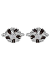 Designer Enamel and Cubic Zirconia Toe Rings in 92.5 Sterling Silver - Toe Rings