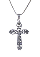 Designer holiest Cross with Jesus Christ Pendant in 925 Silver - Pendants