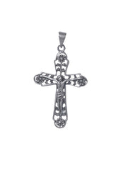 Designer holiest Cross with Jesus Christ Pendant in 925 Silver - Pendants