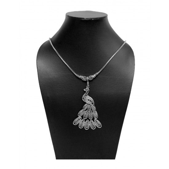 Designer Peacock Necklace for Navratri - Necklace
