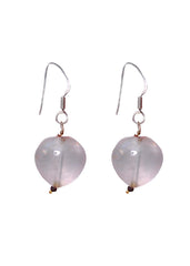 Designer Pure 92.5 Sterling Silver Pink Rose Quartz Pendant - Pendant Set
