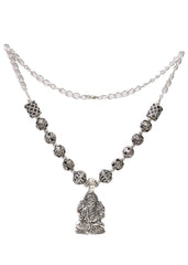 Designer Sitting Ganesha Necklace - Necklace