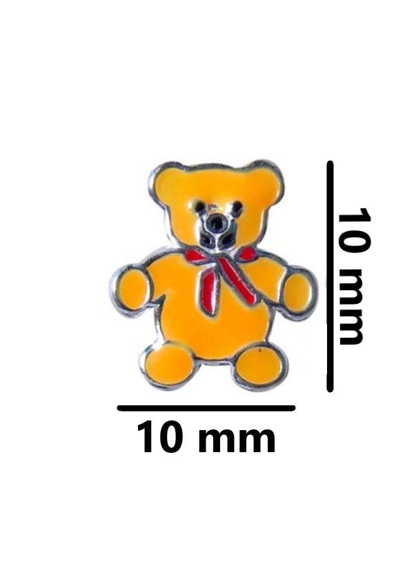 Elegant Enamel Orange Teddy Studs - Studs