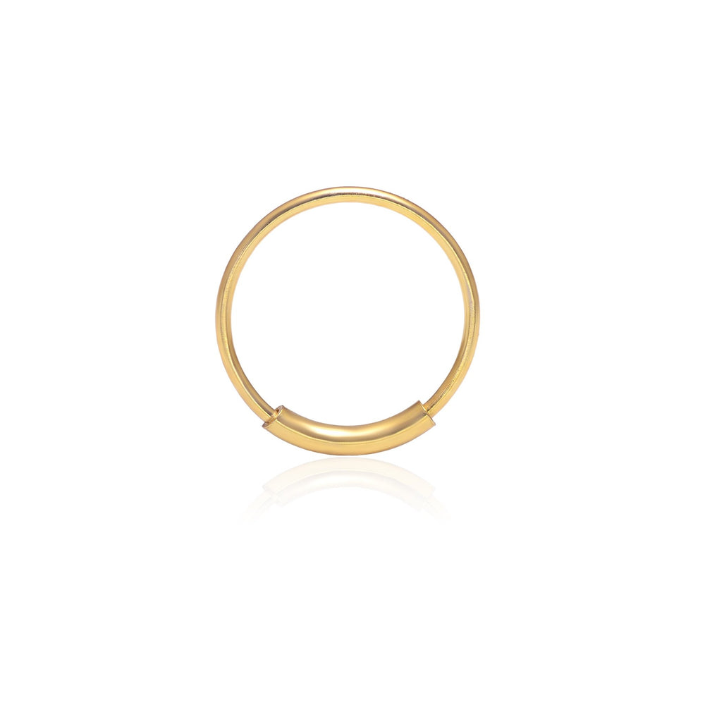 Gold Plated 92.5 Sterling Silver 6 mm Nose Ring - Silver Nose Ring