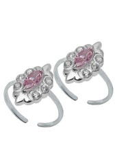 Good Looking Cubic Zirconia Toe Rings in 92.5 Sterling Silver - Toe Rings