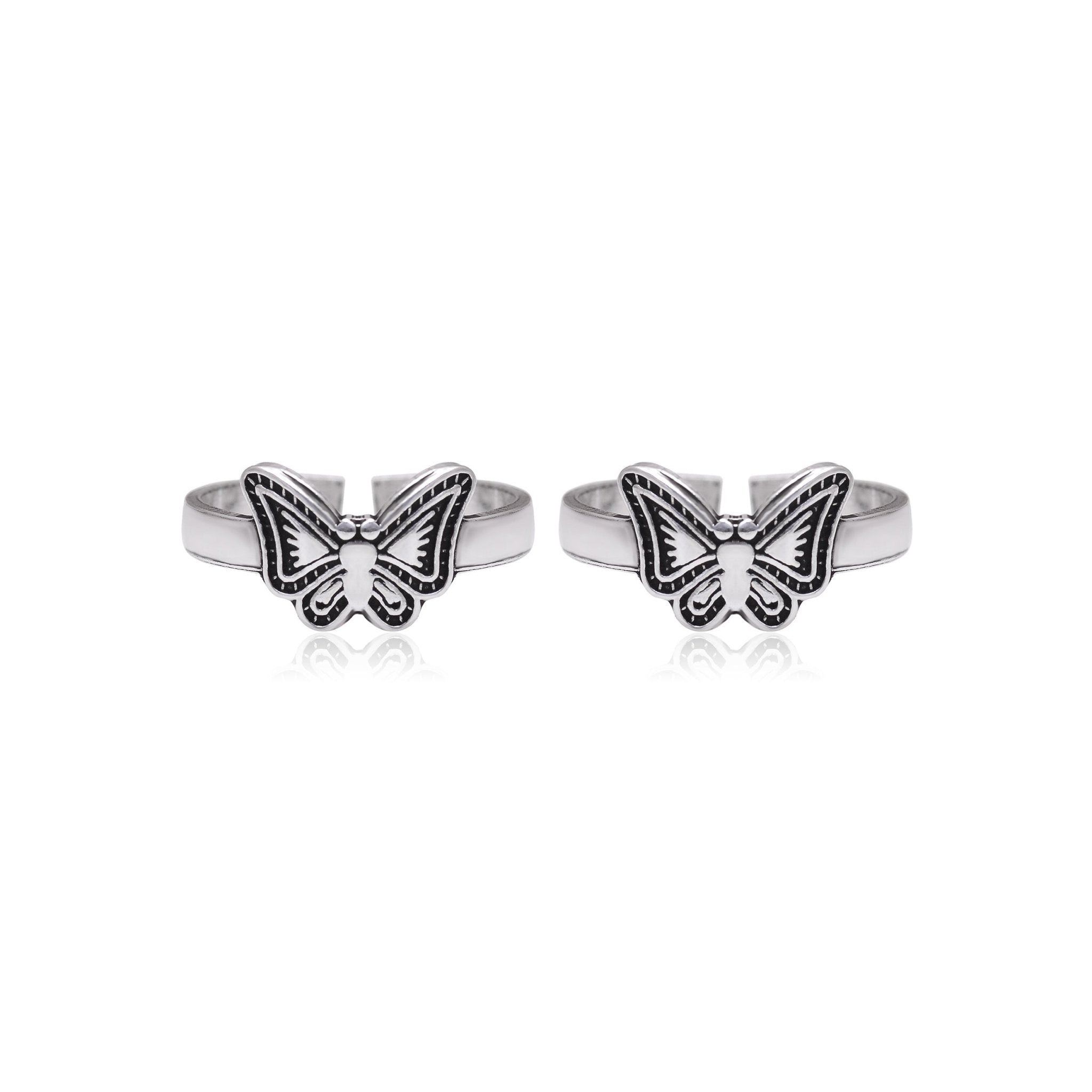Good looking pair of Toe Rings Bichiya in 92.5 Silver - Toe Rings