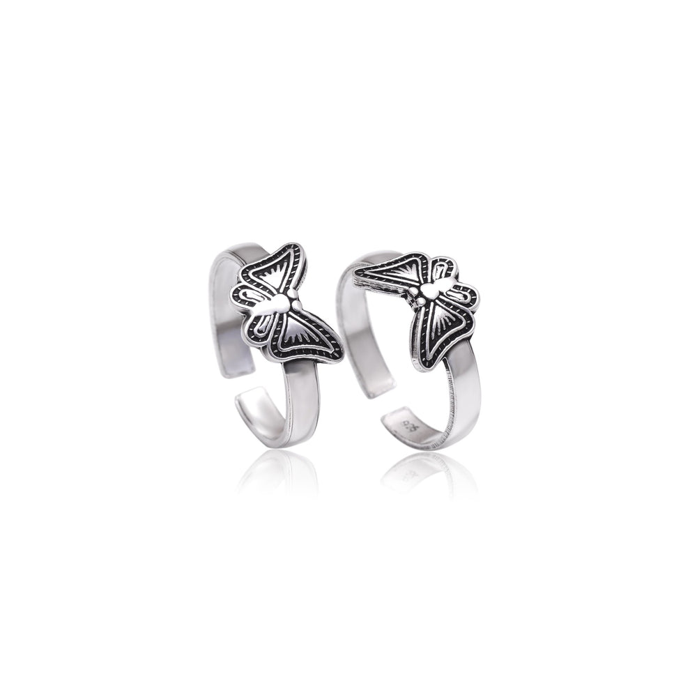 Good looking pair of Toe Rings Bichiya in 92.5 Silver - Toe Rings