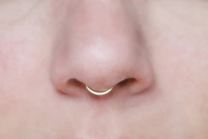 Unisex 92.5 Sterling Silver Clip On Nose Ring