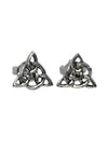Trendy Studs in Oxidized 92.5 Silver