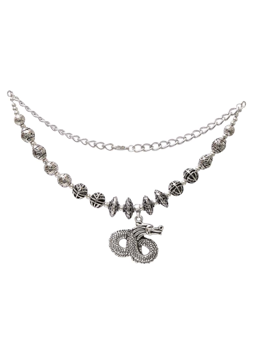 Tribal Statement Designer Dragon Necklace - Necklace
