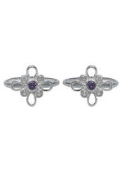 Unique Cubic Zirconia Toe Rings in 92.5 Sterling Silver - Toe Rings