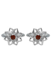 Unique pair Cubic Zirconia Toe Rings in 92.5 Sterling Silver - Toe Rings